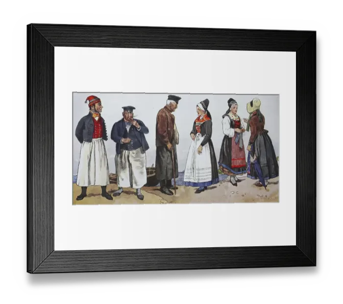 Framed Print : People in traditional costumes Framed Print : People in traditional costumes