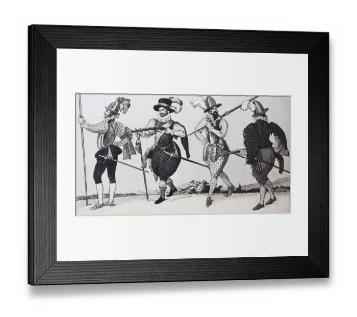 Framed Print : War costume of the French military of 1581 Framed Print : War costume of the French military of 1581