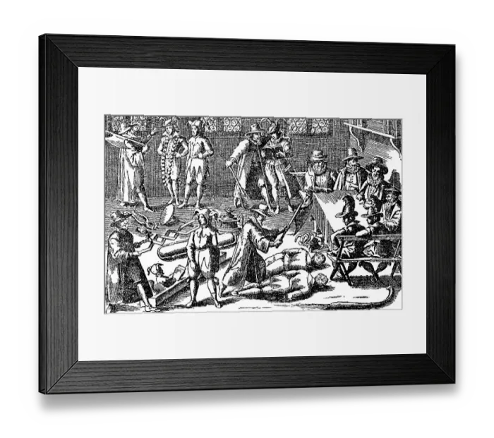 Framed Print : The deposition, depositio cornuum