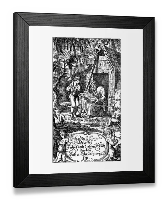 Framed Print : Teaching of the Simplicius Simplicissimus