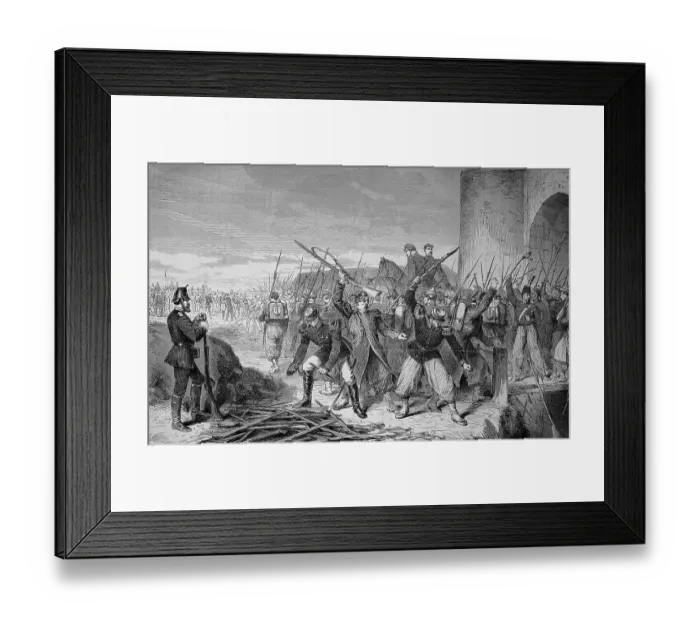 Framed Print : Moving away of the Strasbourg crew from the fortress Framed Print : Moving away of the Strasbourg crew from the fortress