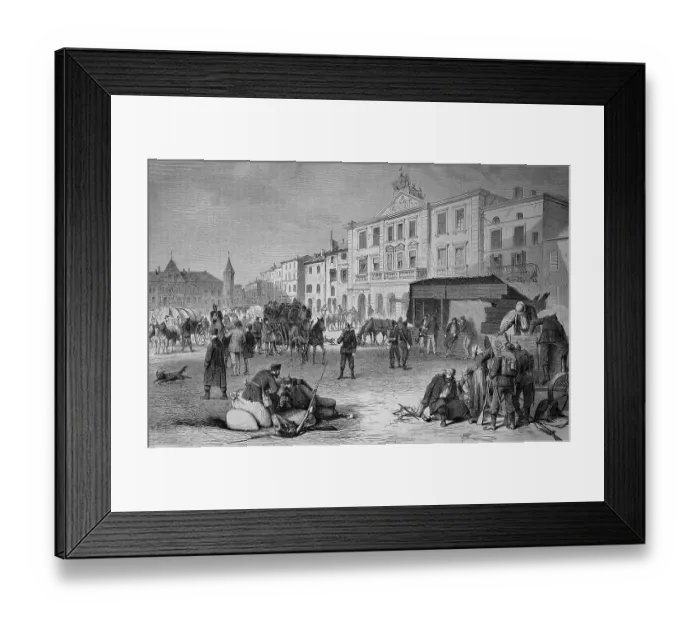 Framed Print : At the marketplace and the Mairie in Pont-a-Mousson on 19 August Framed Print : At the marketplace and the Mairie in Pont-a-Mousson on 19 August