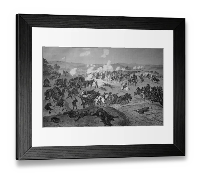 Framed Print : Battle and Supply Station for Wounded Soldiers at Nouart on August 29th