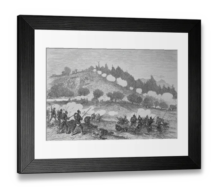 Framed Print : The 11th North German figther bataillon near Woerth Framed Print : The 11th North German figther bataillon near Woerth
