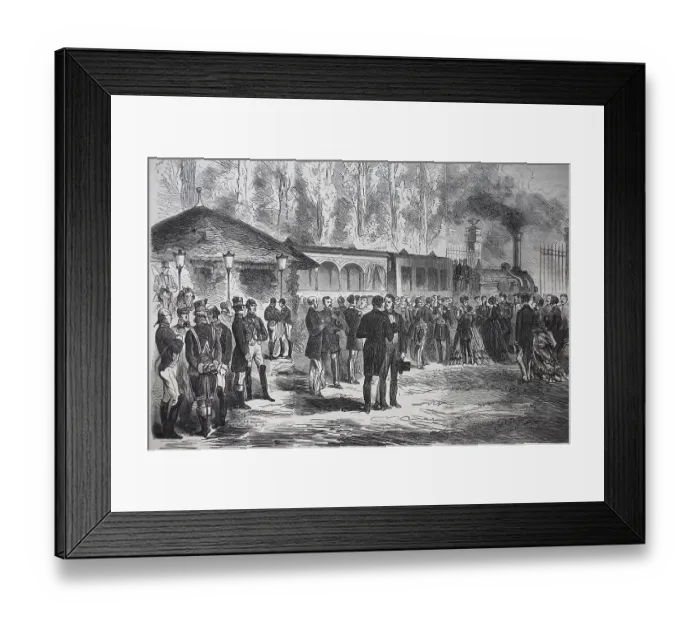 Framed Print : Departure of Emperor Napoleon III