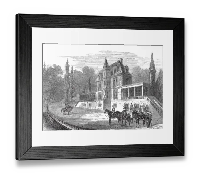 Framed Print : Bellevue Castle near Sedan, France