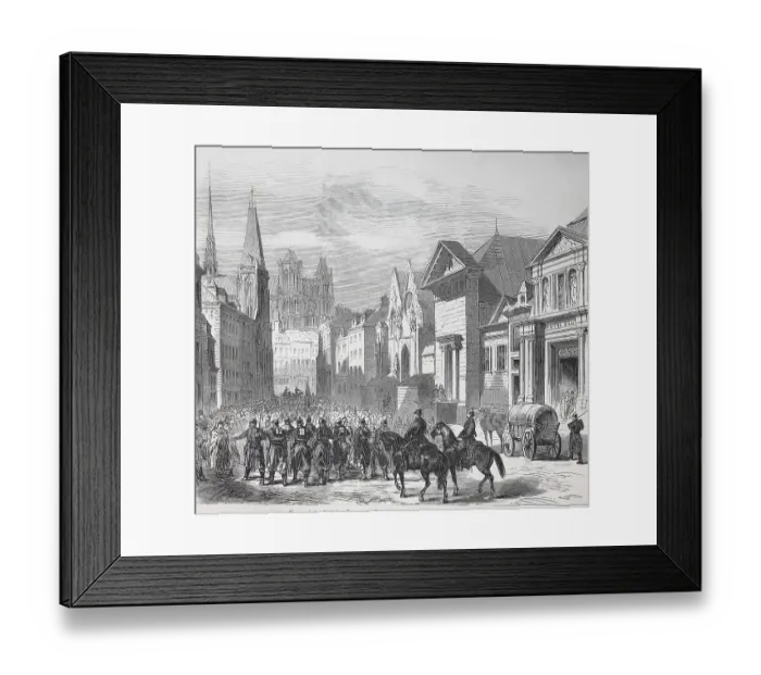 Framed Print : Invasion of the German troops in Amiens after the Battle of Moreuil on November 28 Framed Print : Invasion of the German troops in Amiens after the Battle of Moreuil on November 28