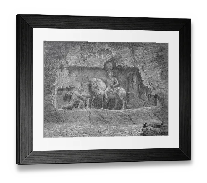 Framed Print : Relief of the royal tombs of Persepolis Framed Print : Relief of the royal tombs of Persepolis