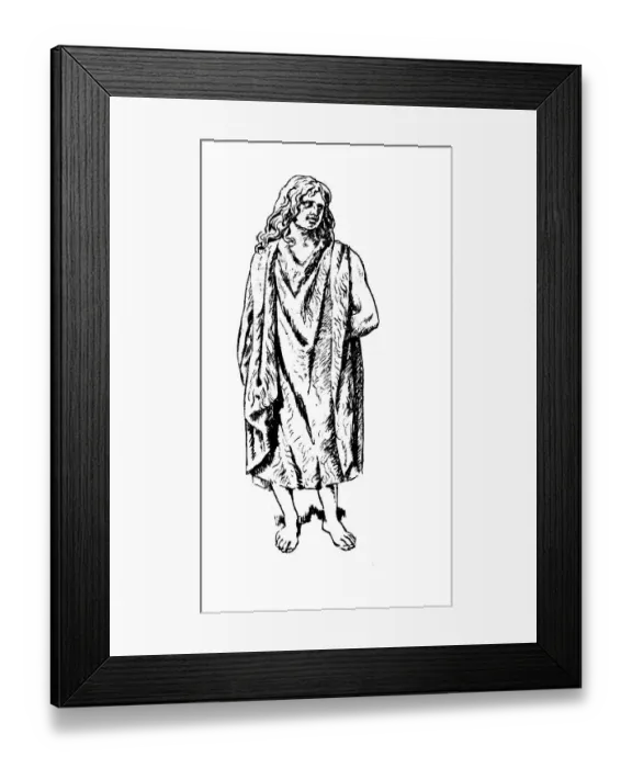 Framed Print : Germanic clothing in Roman times and even older times
