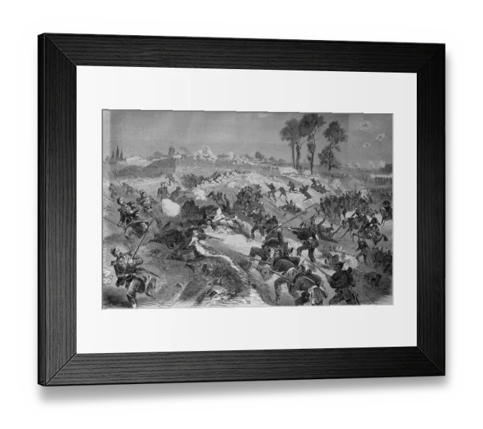 Framed Print : Battle of the Prussian Garden at Gravelotte Framed Print : Battle of the Prussian Garden at Gravelotte