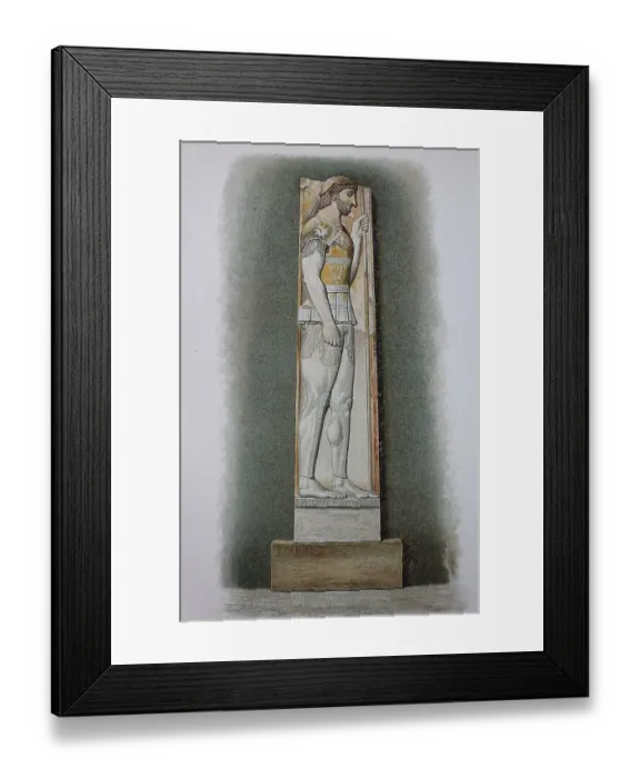Framed Print : The grave stele of Aristion, also Stele Aristionos or Aristion stele Framed Print : The grave stele of Aristion, also Stele Aristionos or Aristion stele