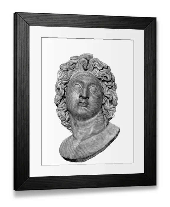 Framed Print : Portrait bust of Alexander the Great Framed Print : Portrait bust of Alexander the Great