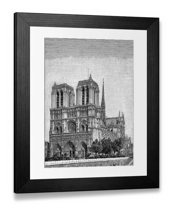 Framed Print : Notre Dame, Our Lady of Paris, Cathedral Framed Print : Notre Dame, Our Lady of Paris, Cathedral