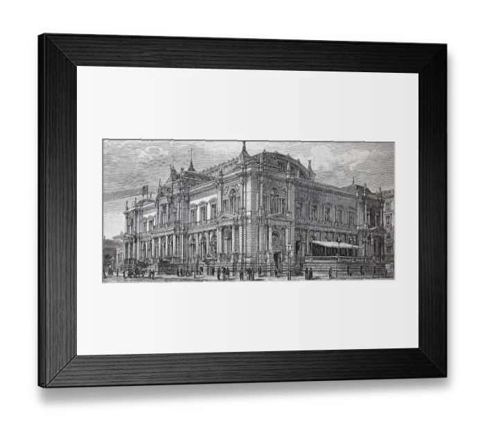 Framed Print : The stock exchange of Leipzig, 1880 Framed Print : The stock exchange of Leipzig, 1880