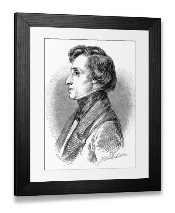 Framed Print : Frederic Francois Chopin, 1810-1849