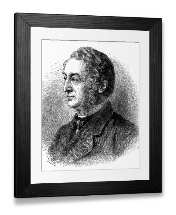 Framed Print : Friedrich Wilhelm Guell, 1812-1879