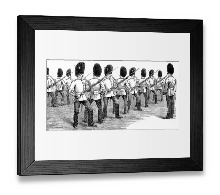 Framed Print : Bayonet exercise at the Albert Hall