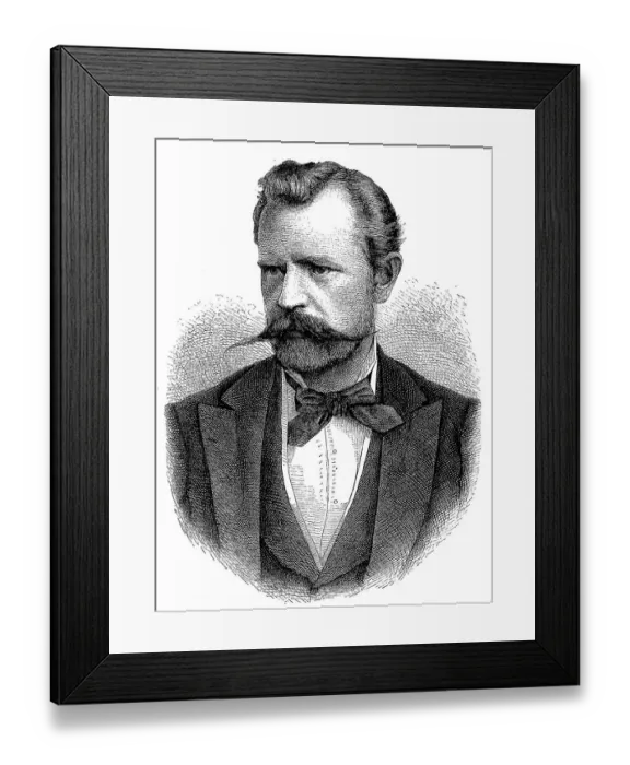 Framed Print : Carl Humann, Karl, 1839-1896, a German engineer