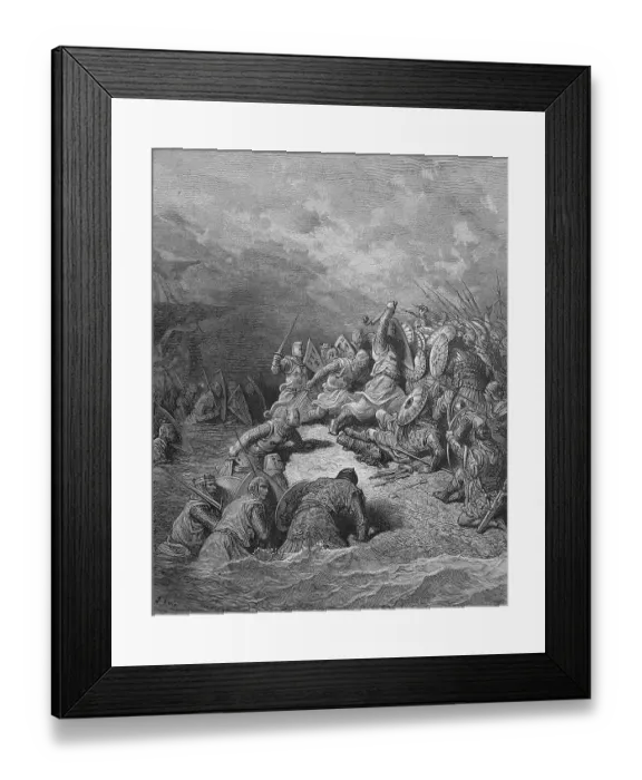 Framed Print : Richard I. from England frees joppa Framed Print : Richard I. from England frees joppa