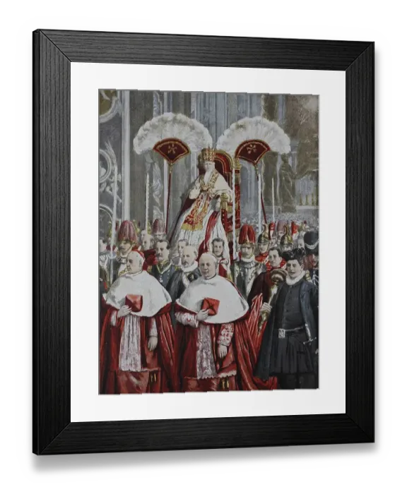 Framed Print : Pope Leo XIII. at the Papal Basilica of St Framed Print : Pope Leo XIII. at the Papal Basilica of St