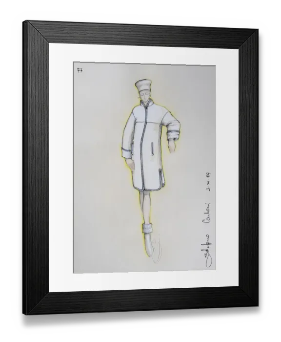 Framed Print : Fashion sketch, fashion design Framed Print : Fashion sketch, fashion design