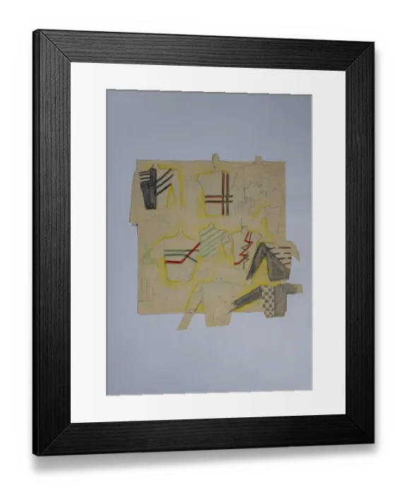 Framed Print : Fashion sketch, fashion design