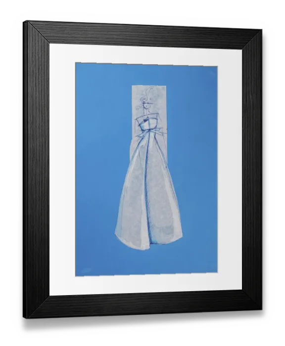 Framed Print : Fashion sketch, fashion design Framed Print : Fashion sketch, fashion design