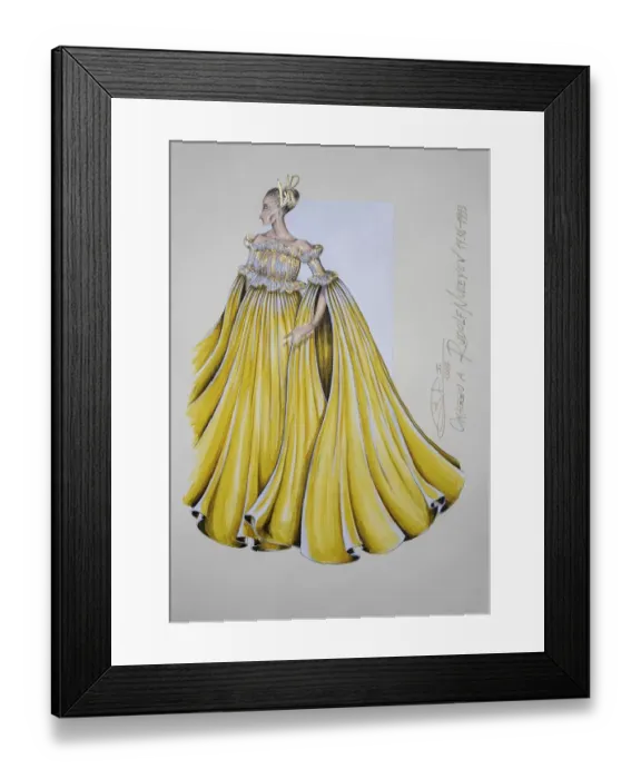 Framed Print : Homage to Rudolf Nurejew, evening dress Framed Print : Homage to Rudolf Nurejew, evening dress