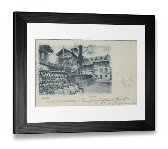 Framed Print : Gruss vom grossen Winterberg, Saxony Framed Print : Gruss vom grossen Winterberg, Saxony