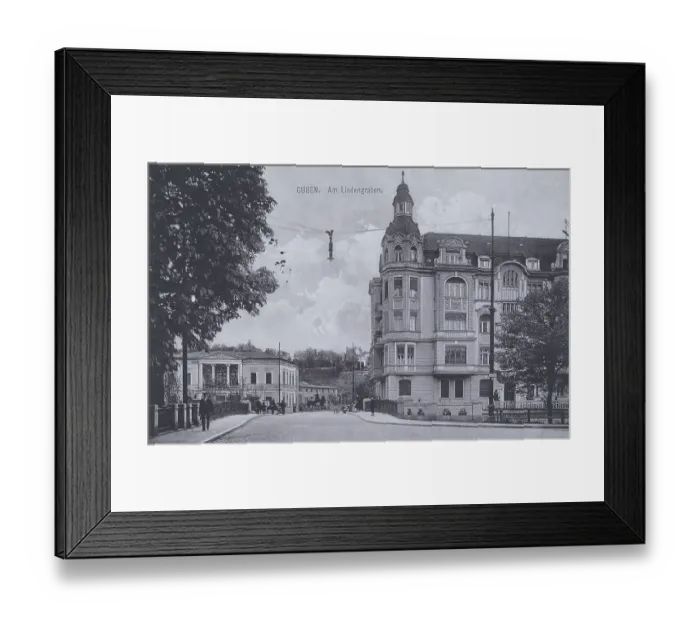 Framed Print : Guben, am Lindengraben, Lower Lusatia Framed Print : Guben, am Lindengraben, Lower Lusatia