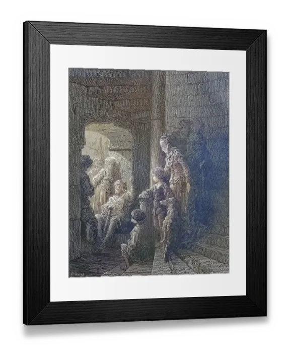 Framed Print : The veteran, returnee from the Crusades