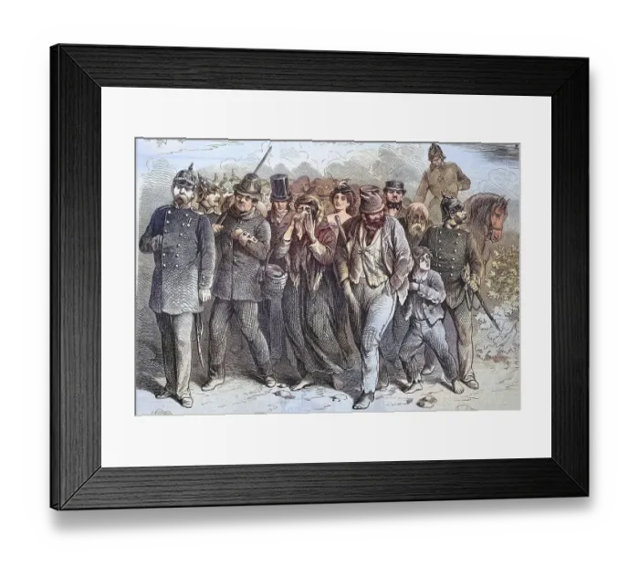 Framed Print : A raid in the Tiergarten of Berlin