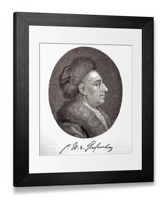 Framed Print : Heinrich Wilhelm von Gerstenberg