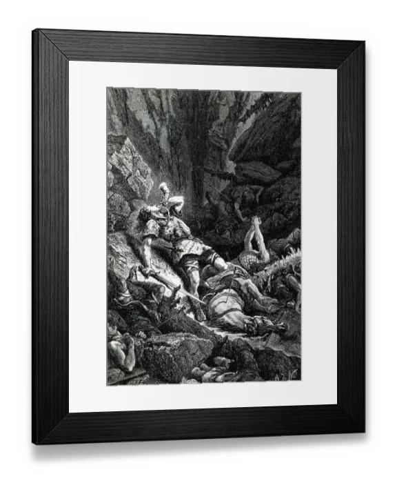 Framed Print : Rolands Rod im Thale zu Ronceval Framed Print : Rolands Rod im Thale zu Ronceval