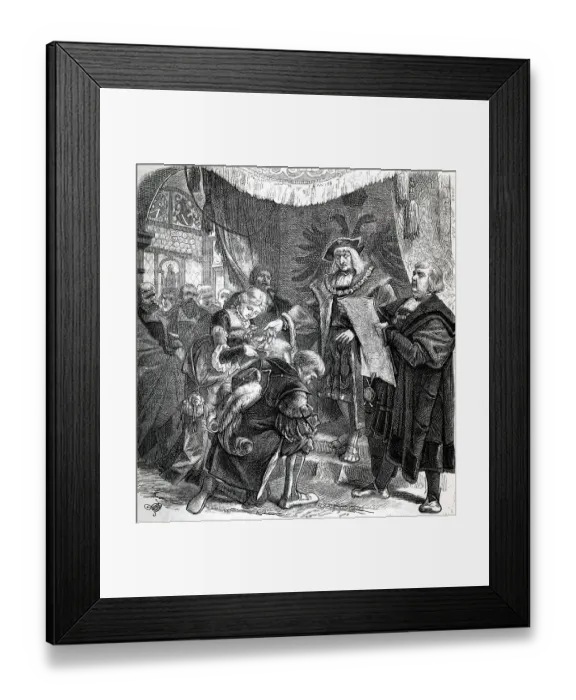 Framed Print : Ulrich von Hutten crowned poet Framed Print : Ulrich von Hutten crowned poet