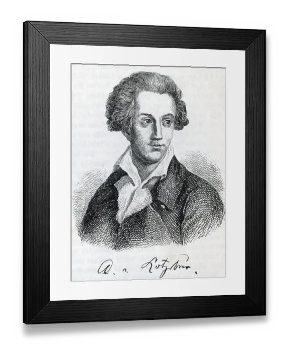 Framed Print : August Friedrich Ferdinand von Kotzebue