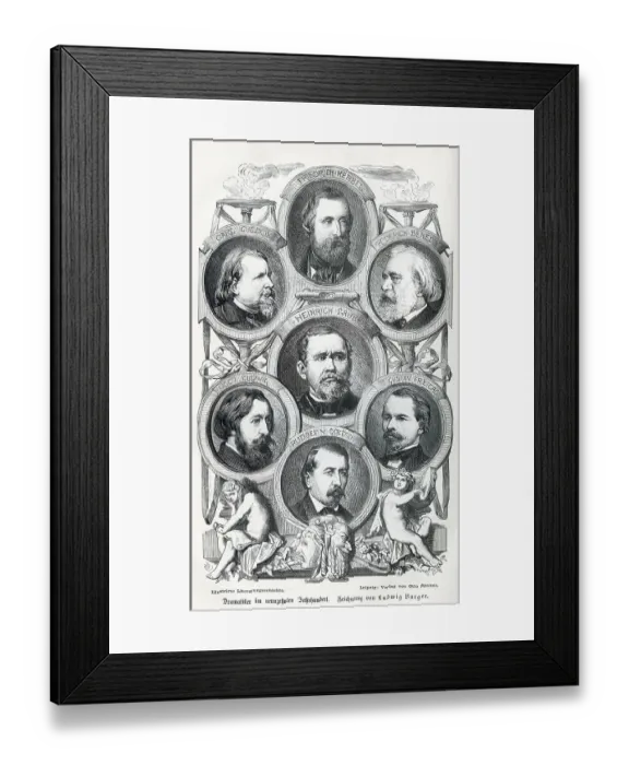 Framed Print : 19th century playwright: Friedrich Hebbel Framed Print : 19th century playwright: Friedrich Hebbel