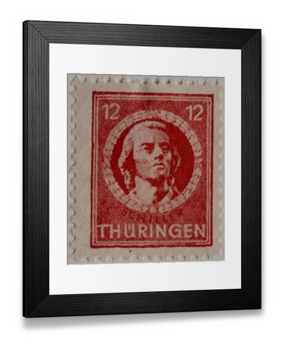 Framed Print : Friedrich von Schiller, a German poet
