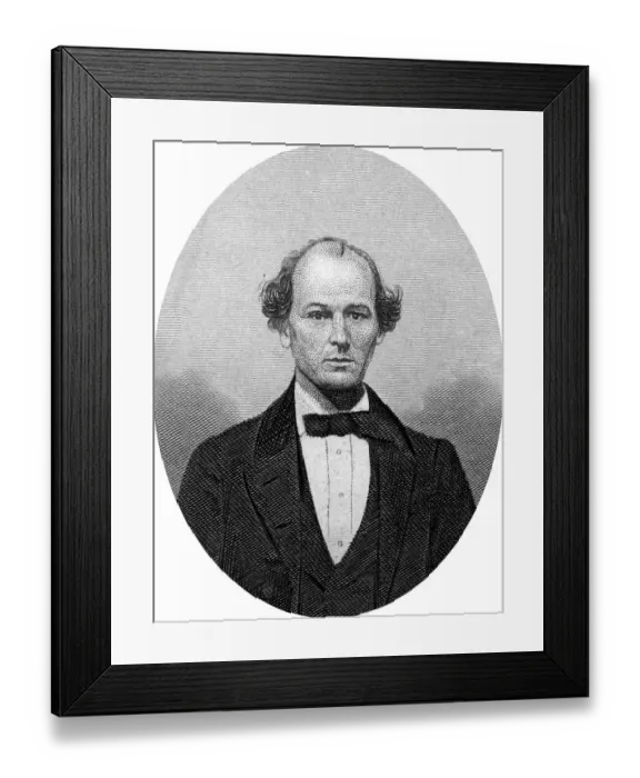 Framed Print : Engraving of Confederate politician Isham Green Harris (February 10)