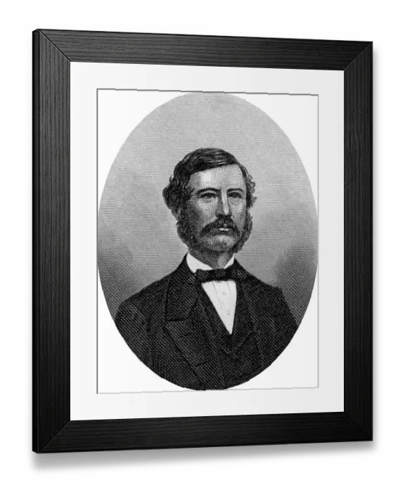 Framed Print : Engraving of Confederate politician Robert Barnwell Rhett