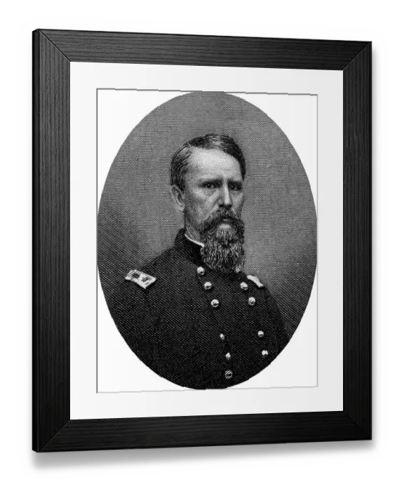 Framed Print : Engraving of Union Major General Frank P Blair Jnr