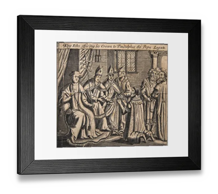 Framed Print : Illustrations from a 1583 edition of Foxe's Book of Martyrs