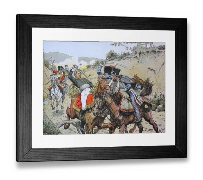 Framed Print : The death of Prince Louis Ferdinand of Prussia