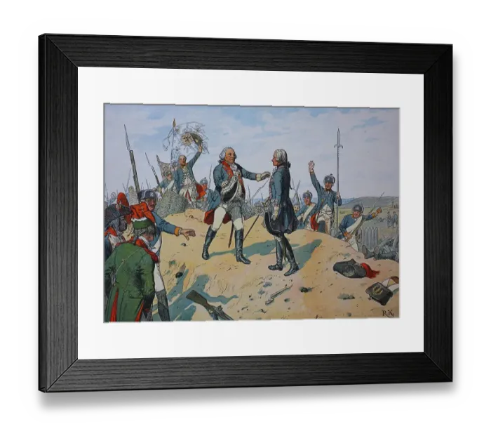 Framed Print : Friedrich Wilhelm II. hugs the crown prince Framed Print : Friedrich Wilhelm II. hugs the crown prince