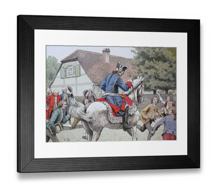 Framed Print : King Frederick the Great, Frederick II Framed Print : King Frederick the Great, Frederick II