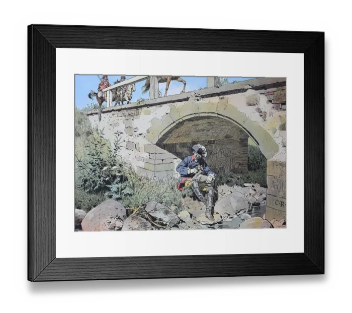 Framed Print : Second Silesian War, 1744-1745