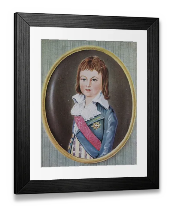 Framed Print : Louis XVII, 1785-1795, born Louis-Charles