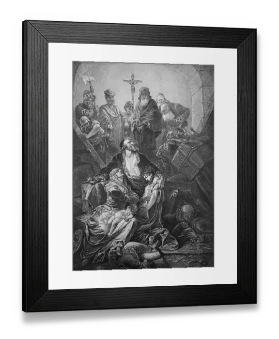 Framed Print : Scene from the the Antisemitism campaign in Spain