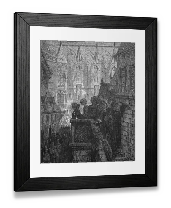 Framed Print : Prayers for the deads of the crusades