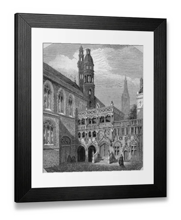 Framed Print : Basilica of the Holy Blood, Basilique du Saint-Sang Framed Print : Basilica of the Holy Blood, Basilique du Saint-Sang